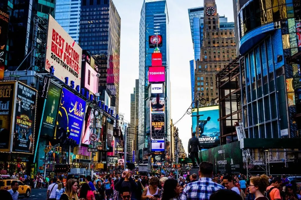 Times Square during the day