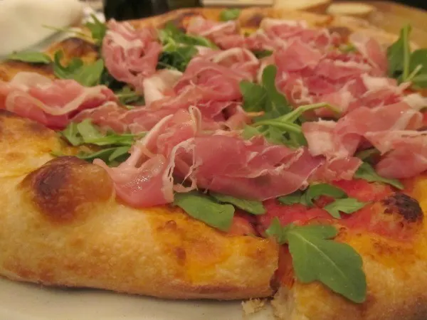 Wood fired pizza at Dominica in New Orleans