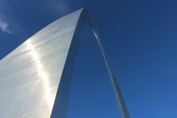 The St. Louis Arch up close