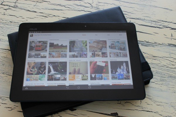 Using the Asus ME302c Tablet to browse social media. #shop