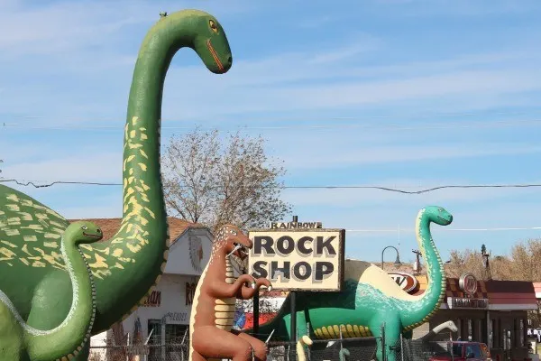 Dinosaurs roadside attraction along route 66