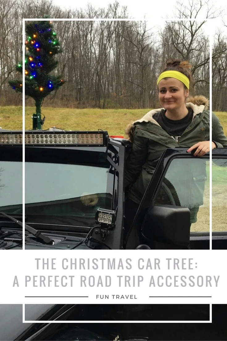 The Christmas Car Tree- a perfect road trip accessory. #TakeChristmaswithYou