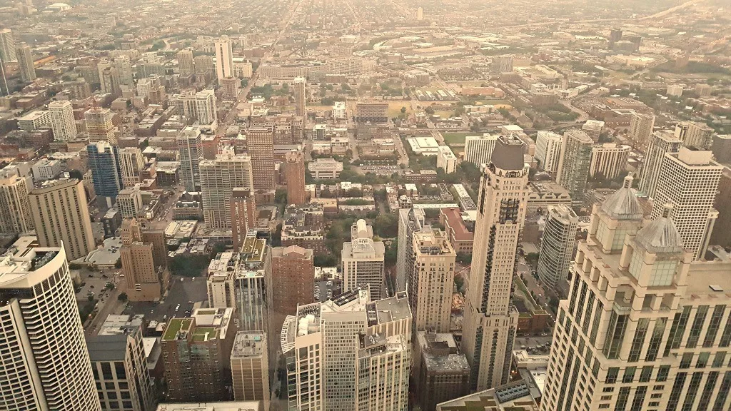 The Chicago Cityscape as viewed from Chicago 360